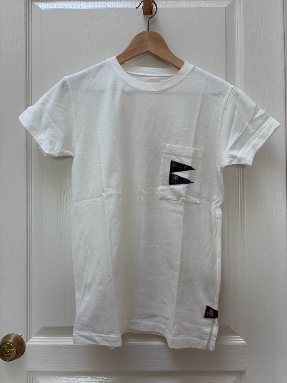 Kapital flag white t shirt